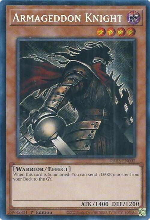 Armageddon Knight (Secret Rare) [RA03-EN002] Secret Rare | Good Games Adelaide SA