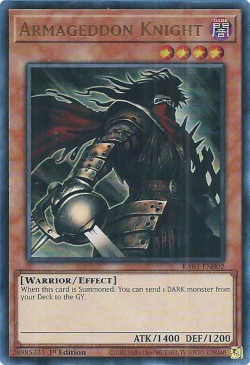 Armageddon Knight (UR) [RA03-EN002] Ultra Rare | Good Games Adelaide SA