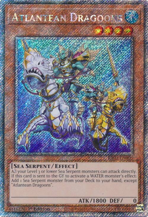 Atlantean Dragoons (Platinum Secret Rare) [RA03-EN006] Platinum Secret Rare | Good Games Adelaide SA