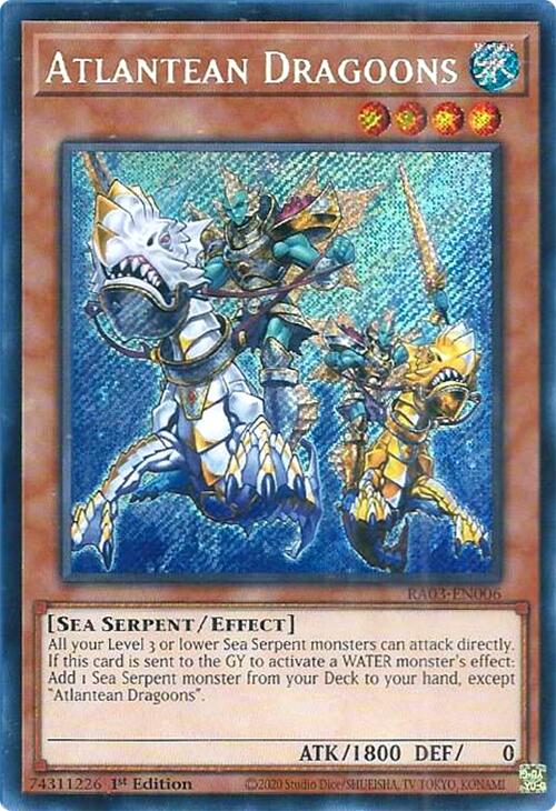 Atlantean Dragoons (Secret Rare) [RA03-EN006] Secret Rare | Good Games Adelaide SA