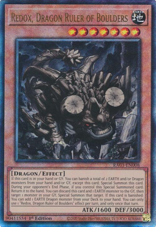 Redox, Dragon Ruler of Boulders (UTR) [RA03-EN008] Ultimate Rare | Good Games Adelaide SA