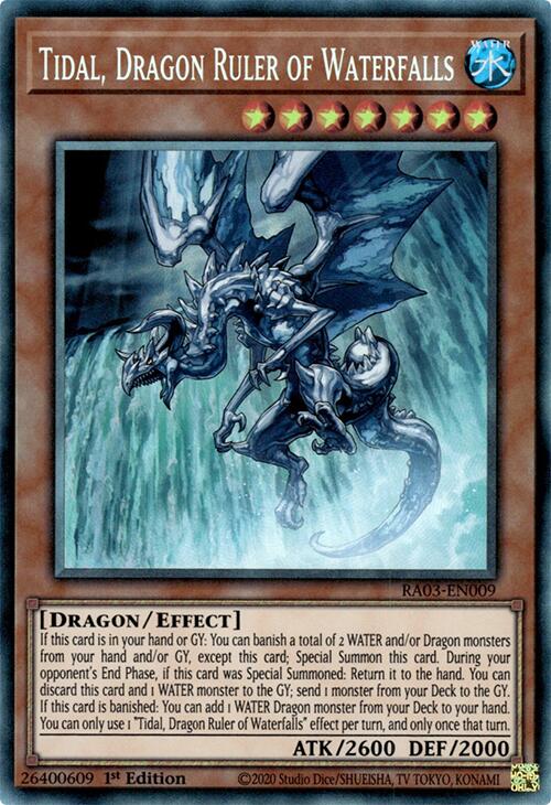 Tidal, Dragon Ruler of Waterfalls (CR) [RA03-EN009] Collector's Rare | Good Games Adelaide SA