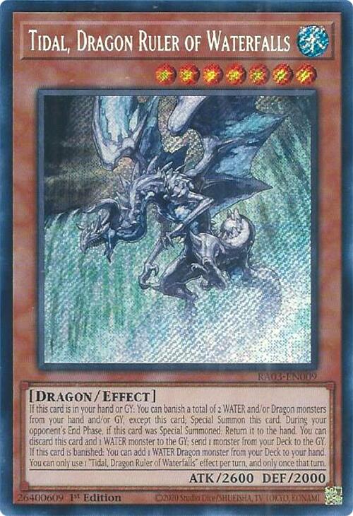 Tidal, Dragon Ruler of Waterfalls (Secret Rare) [RA03-EN009] Secret Rare | Good Games Adelaide SA