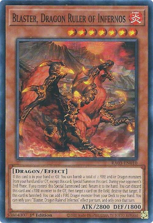 Blaster, Dragon Ruler of Infernos [RA03-EN010] Super Rare | Good Games Adelaide SA