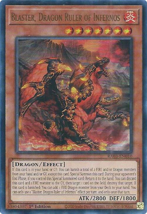 Blaster, Dragon Ruler of Infernos (UR) [RA03-EN010] Ultra Rare | Good Games Adelaide SA