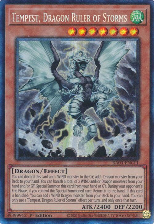 Tempest, Dragon Ruler of Storms (CR) [RA03-EN011] Collector's Rare | Good Games Adelaide SA