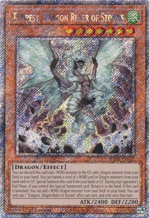 Tempest, Dragon Ruler of Storms (Platinum Secret Rare) [RA03-EN011] Platinum Secret Rare | Good Games Adelaide SA