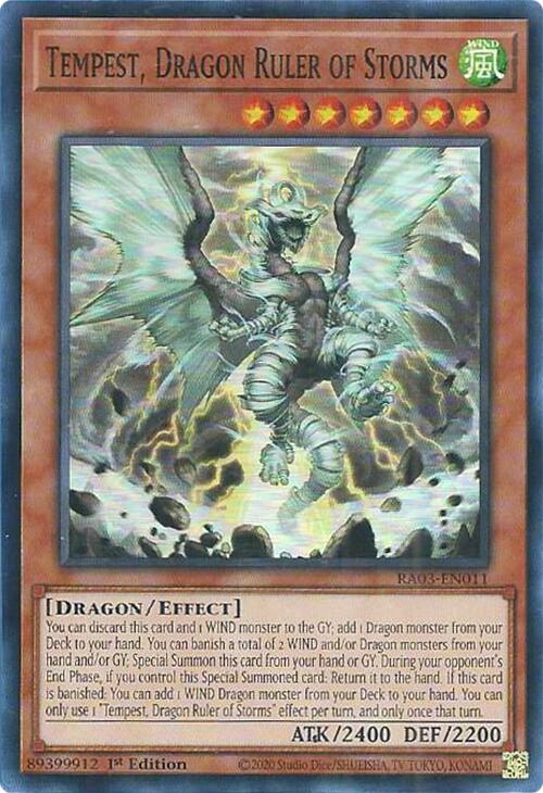 Tempest, Dragon Ruler of Storms [RA03-EN011] Super Rare | Good Games Adelaide SA