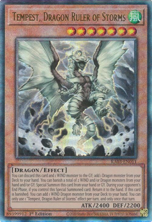 Tempest, Dragon Ruler of Storms (UTR) [RA03-EN011] Ultimate Rare | Good Games Adelaide SA