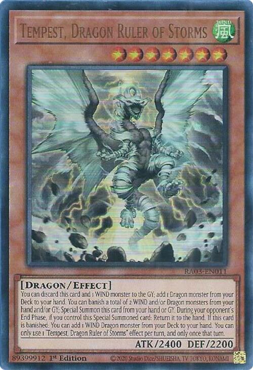 Tempest, Dragon Ruler of Storms (UR) [RA03-EN011] Ultra Rare | Good Games Adelaide SA
