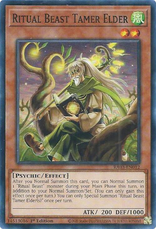 Ritual Beast Tamer Elder [RA03-EN012] Super Rare | Good Games Adelaide SA