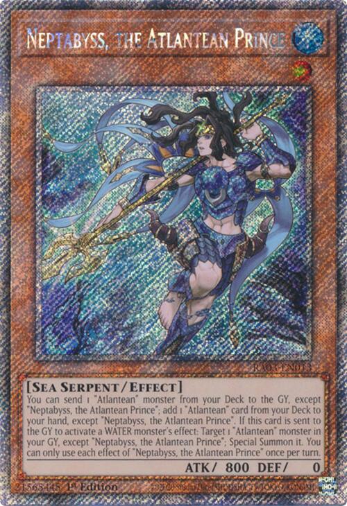 Neptabyss, the Atlantean Prince (Platinum Secret Rare) [RA03-EN013] Platinum Secret Rare | Good Games Adelaide SA