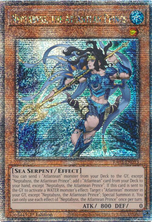Neptabyss, the Atlantean Prince (Quarter Century Secret Rare) [RA03-EN013] Quarter Century Secret Rare | Good Games Adelaide SA