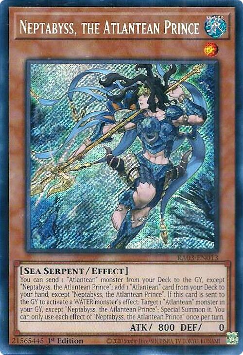 Neptabyss, the Atlantean Prince (Secret Rare) [RA03-EN013] Secret Rare | Good Games Adelaide SA