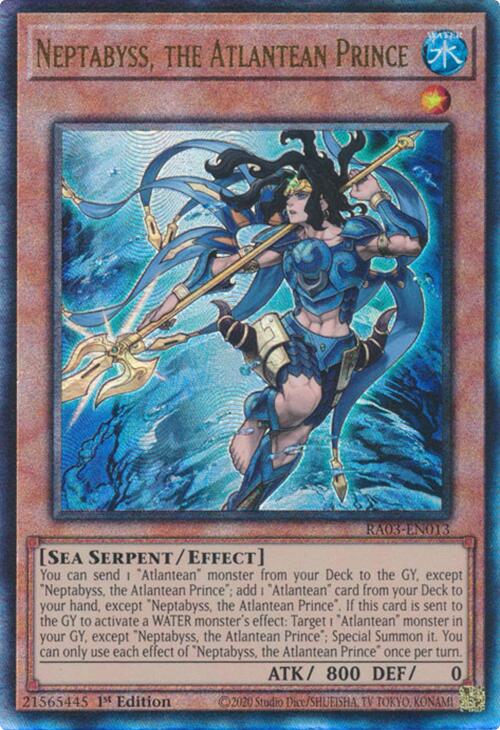 Neptabyss, the Atlantean Prince (UTR) [RA03-EN013] Ultimate Rare | Good Games Adelaide SA