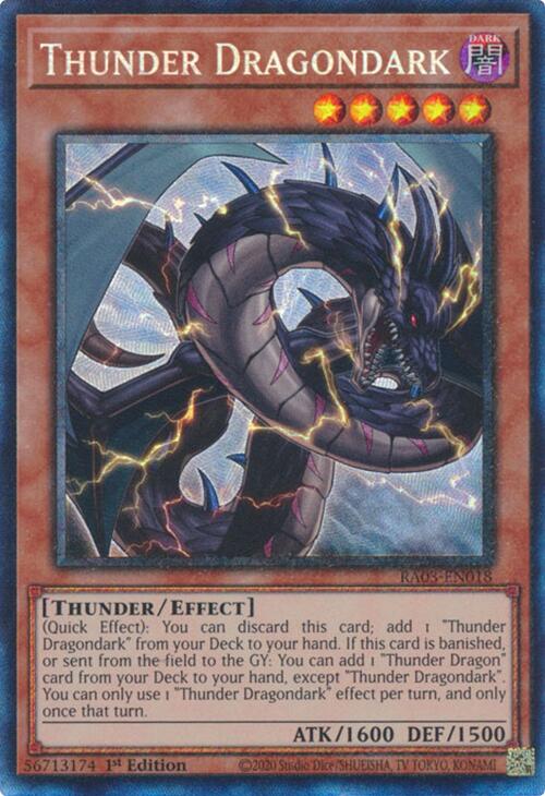 Thunder Dragondark (CR) [RA03-EN018] Collector's Rare | Good Games Adelaide SA