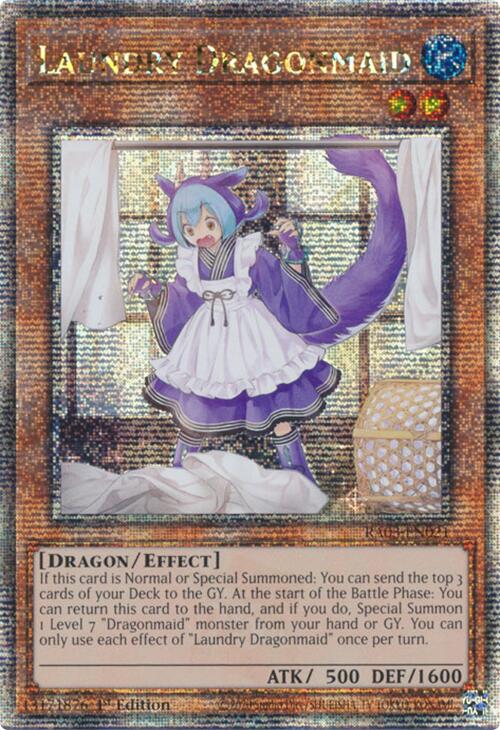 Laundry Dragonmaid (Quarter Century Secret Rare) [RA03-EN021] Quarter Century Secret Rare | Good Games Adelaide SA