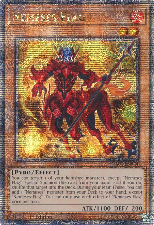 Nemeses Flag (Quarter Century Secret Rare) [RA03-EN024] Quarter Century Secret Rare | Good Games Adelaide SA