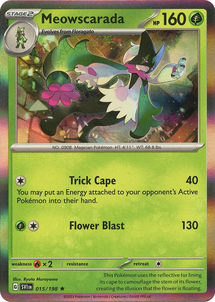 Meowscarada 015/198 (SV01: Scarlet & Violet Base Set)  - Holofoil | Good Games Adelaide SA