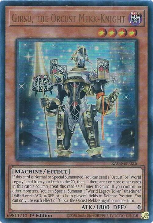 Girsu, the Orcust Mekk-Knight (UR) [RA03-EN026] Ultra Rare | Good Games Adelaide SA