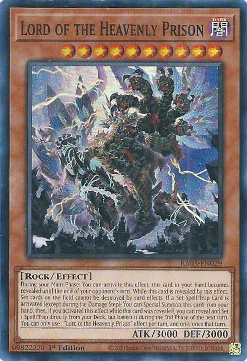Lord of the Heavenly Prison [RA03-EN029] Super Rare | Good Games Adelaide SA
