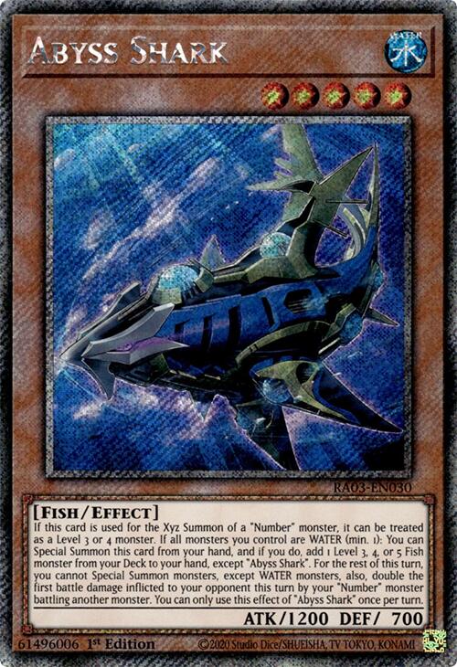 Abyss Shark (Platinum Secret Rare) [RA03-EN030] Platinum Secret Rare | Good Games Adelaide SA