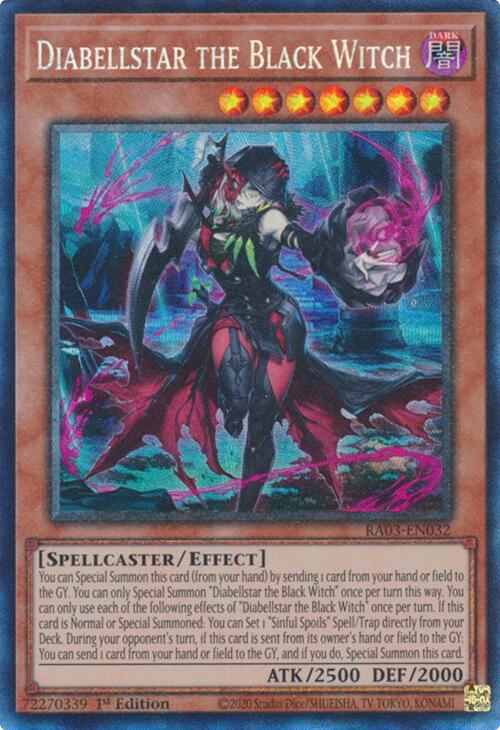 Diabellstar the Black Witch (CR) [RA03-EN032] Collector's Rare | Good Games Adelaide SA
