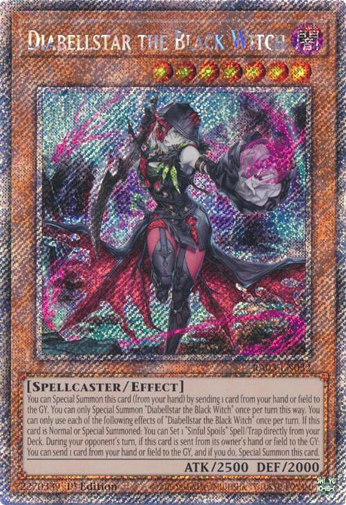 Diabellstar the Black Witch (Platinum Secret Rare) [RA03-EN032] Platinum Secret Rare | Good Games Adelaide SA