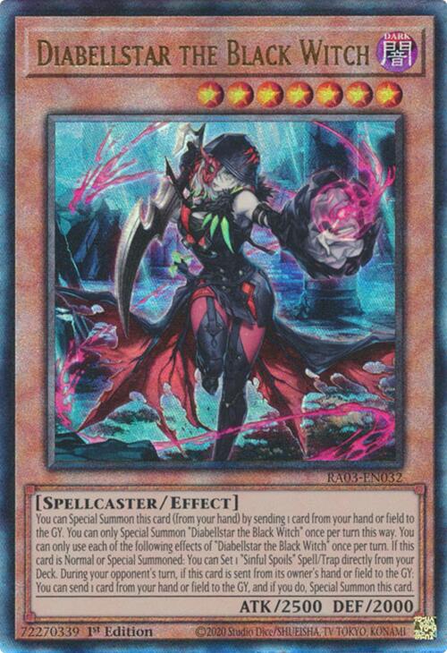 Diabellstar the Black Witch (UTR) [RA03-EN032] Ultimate Rare | Good Games Adelaide SA