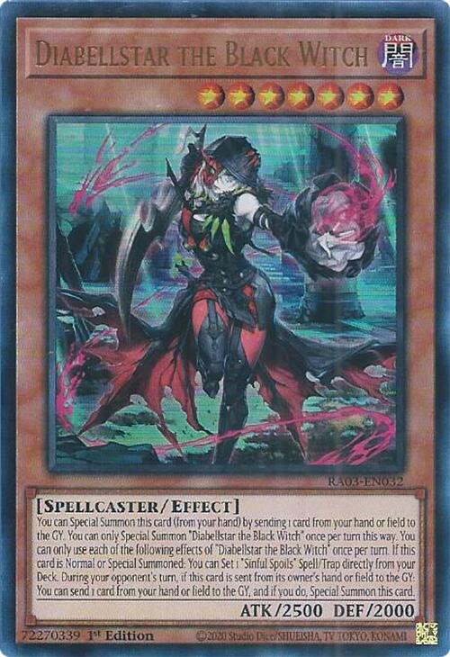 Diabellstar the Black Witch (UR) [RA03-EN032] Ultra Rare | Good Games Adelaide SA