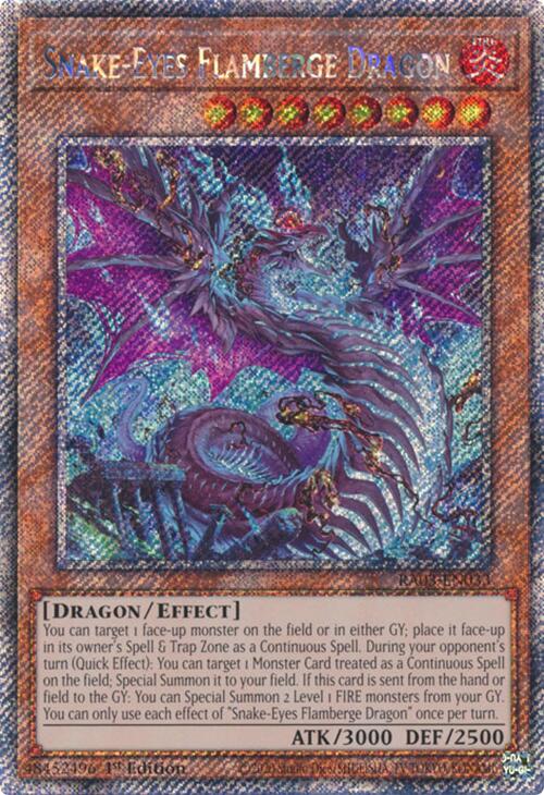 Snake-Eyes Flamberge Dragon (Platinum Secret Rare) [RA03-EN033] Platinum Secret Rare | Good Games Adelaide SA