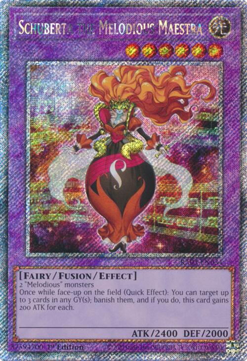 Schuberta the Melodious Maestra (Platinum Secret Rare) [RA03-EN034] Platinum Secret Rare | Good Games Adelaide SA
