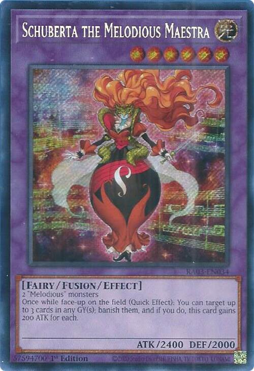 Schuberta the Melodious Maestra (Secret Rare) [RA03-EN034] Secret Rare | Good Games Adelaide SA