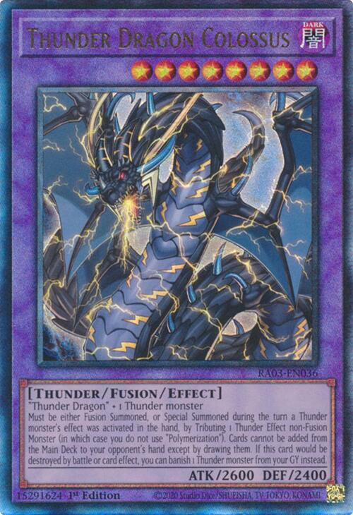 Thunder Dragon Colossus (UTR) [RA03-EN036] Ultimate Rare | Good Games Adelaide SA