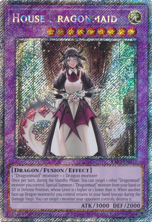 House Dragonmaid (Platinum Secret Rare) [RA03-EN037] Platinum Secret Rare | Good Games Adelaide SA
