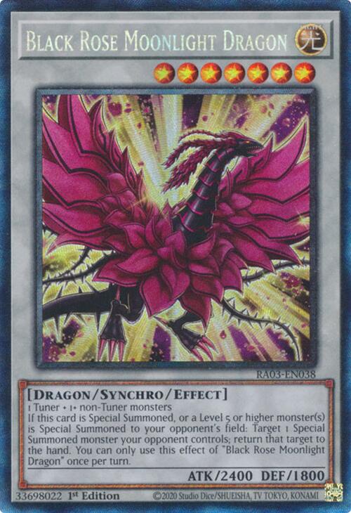Black Rose Moonlight Dragon (CR) [RA03-EN038] Collector's Rare | Good Games Adelaide SA