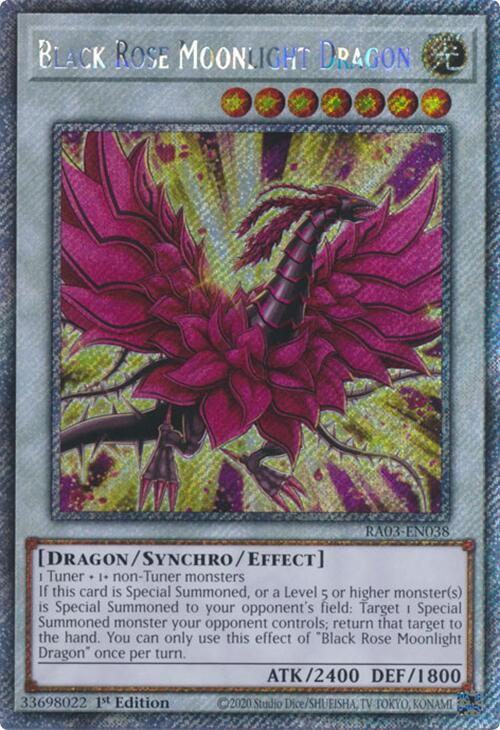 Black Rose Moonlight Dragon (Platinum Secret Rare) [RA03-EN038] Platinum Secret Rare | Good Games Adelaide SA