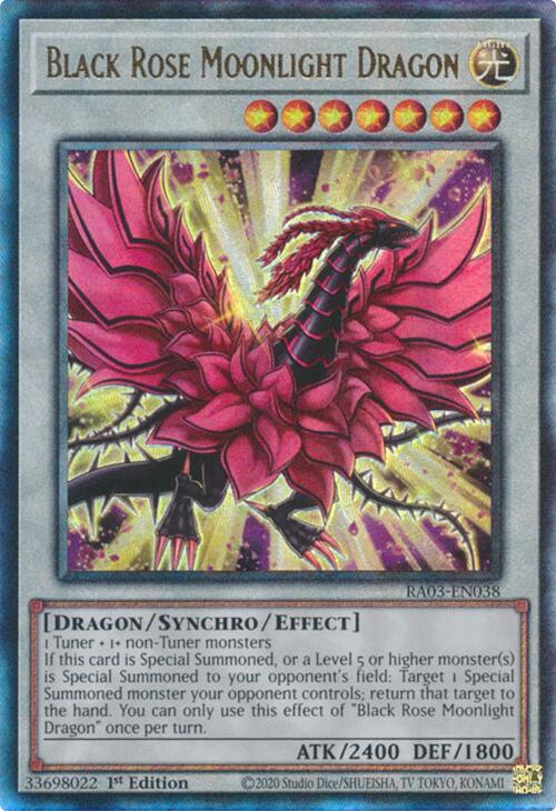 Black Rose Moonlight Dragon (UTR) [RA03-EN038] Ultimate Rare | Good Games Adelaide SA