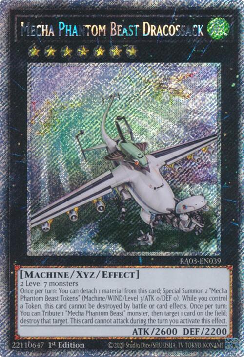 Mecha Phantom Beast Dracossack (Platinum Secret Rare) [RA03-EN039] Platinum Secret Rare | Good Games Adelaide SA