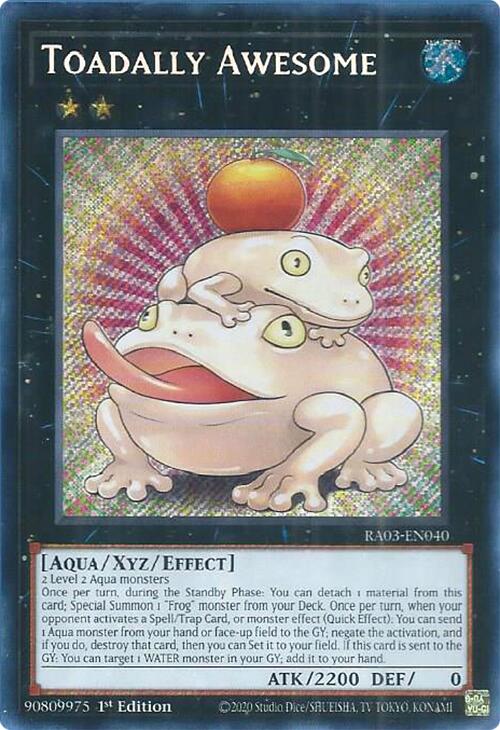 Toadally Awesome (Secret Rare) [RA03-EN040] Secret Rare | Good Games Adelaide SA
