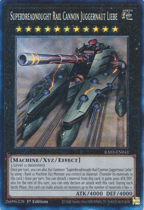 Superdreadnought Rail Cannon Juggernaut Liebe (CR) [RA03-EN041] Collector's Rare | Good Games Adelaide SA