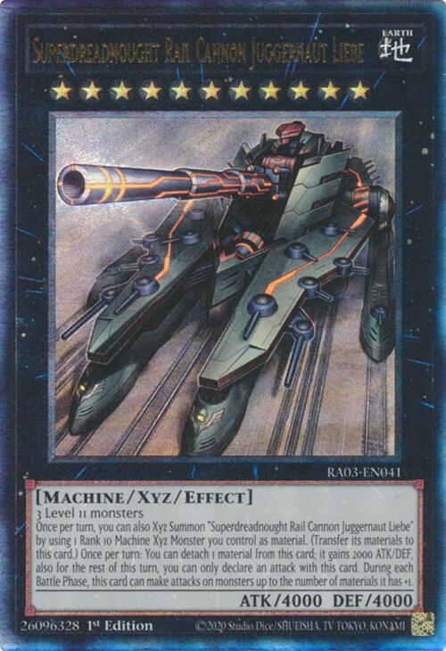 Superdreadnought Rail Cannon Juggernaut Liebe (UTR) [RA03-EN041] Ultimate Rare | Good Games Adelaide SA