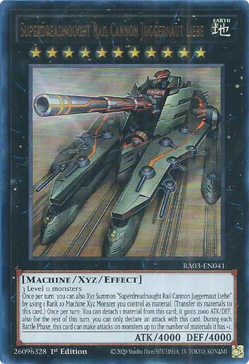 Superdreadnought Rail Cannon Juggernaut Liebe (UR) [RA03-EN041] Ultra Rare | Good Games Adelaide SA