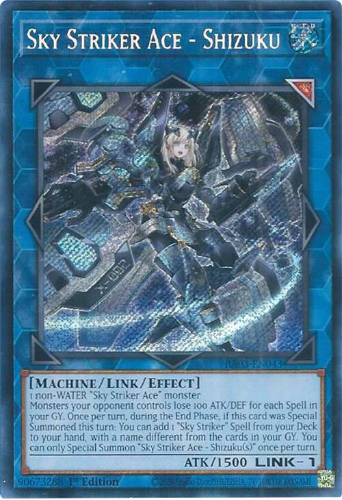 Sky Striker Ace - Shizuku (Secret Rare) [RA03-EN043] Secret Rare | Good Games Adelaide SA