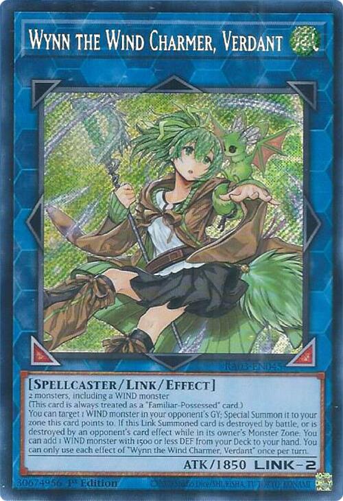 Wynn the Wind Charmer, Verdant (Secret Rare) [RA03-EN045] Secret Rare | Good Games Adelaide SA