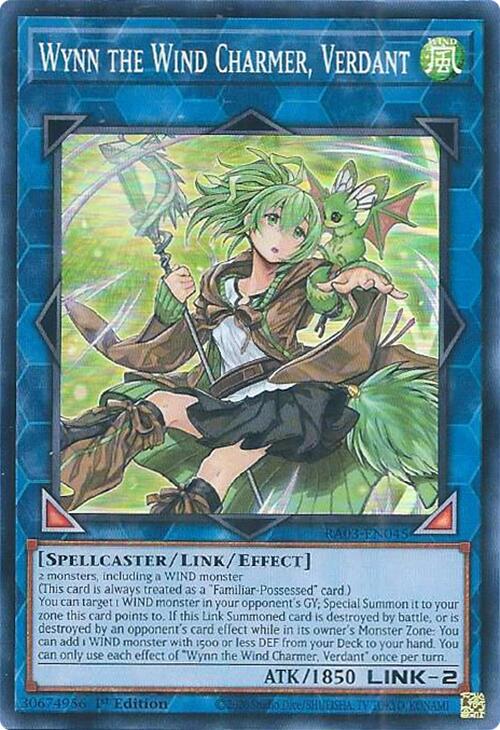 Wynn the Wind Charmer, Verdant [RA03-EN045] Super Rare | Good Games Adelaide SA