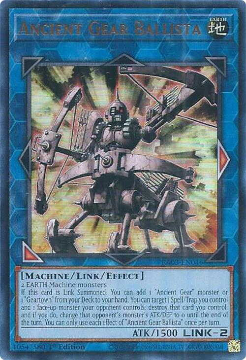 Ancient Gear Ballista (UR) [RA03-EN046] Ultra Rare | Good Games Adelaide SA