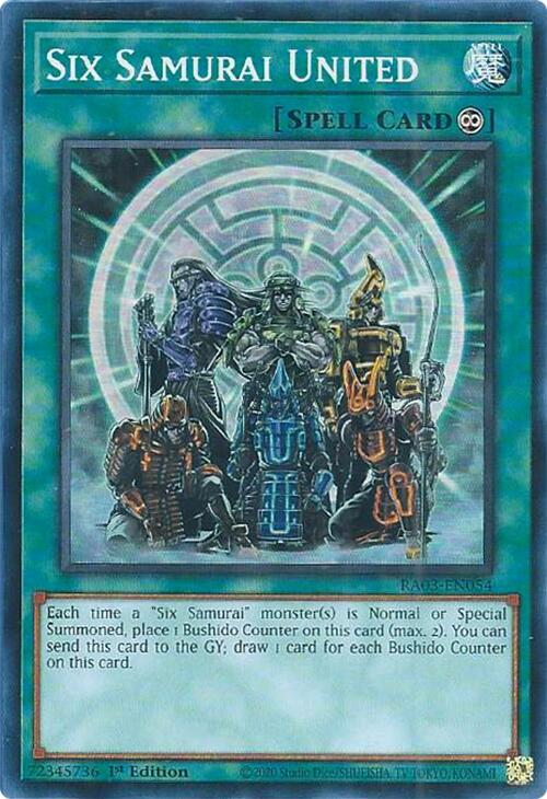 Six Samurai United [RA03-EN054] Super Rare | Good Games Adelaide SA