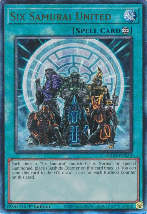 Six Samurai United (UTR) [RA03-EN054] Ultimate Rare | Good Games Adelaide SA
