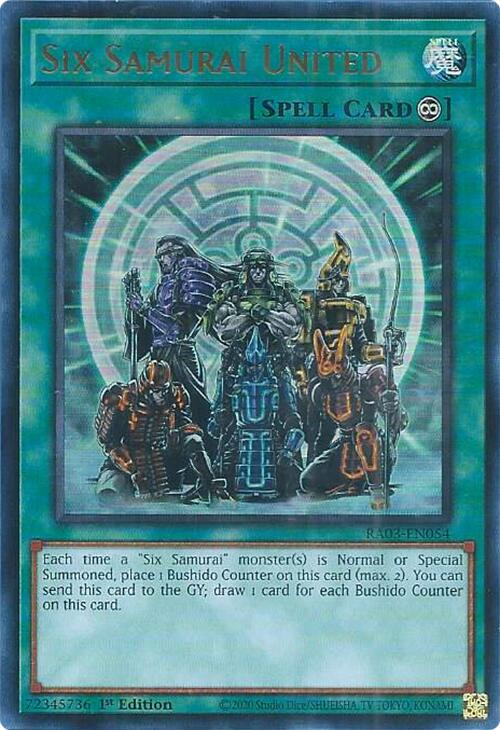 Six Samurai United (UR) [RA03-EN054] Ultra Rare | Good Games Adelaide SA